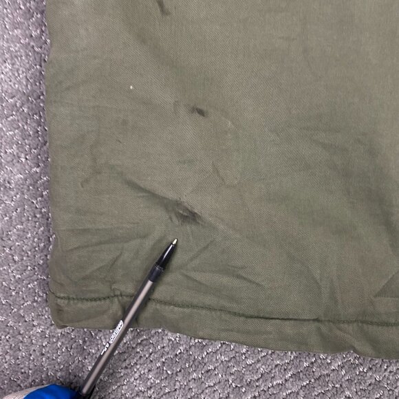 Abercrombie & Fitch Jacket Parka Military Faux Fur Collar Women's Small Green - Picture 4 of 16